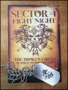 Fight Night Postcard & Dog Tags