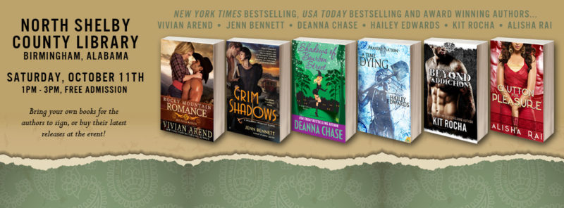 Signing North Shelby County LIbrary, Birmingham, AL, OCT 11th, 2014, at 1PM