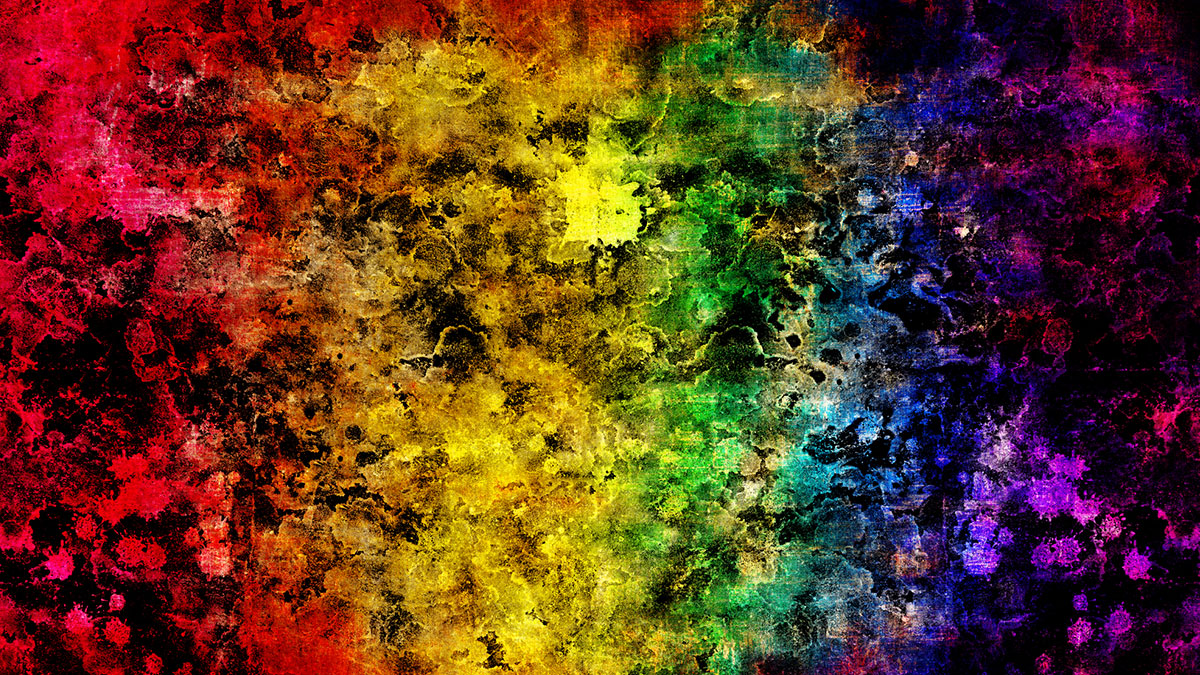 An abstract rainbow.